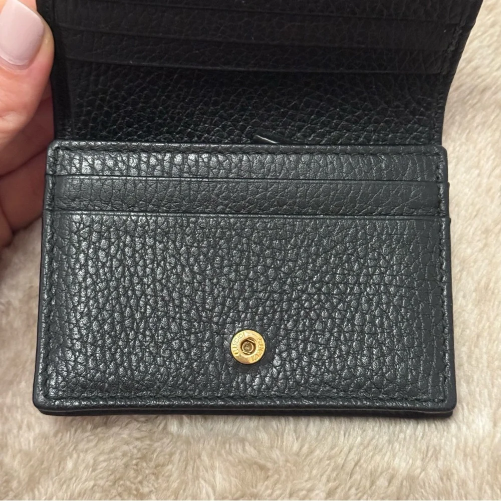 Gucci Black Pebbled Leather wallet - Picture 5 of 8